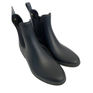 Sam Edelman Womens Tinsley Black Chelsea Rain Boots 7M 8970 EUC